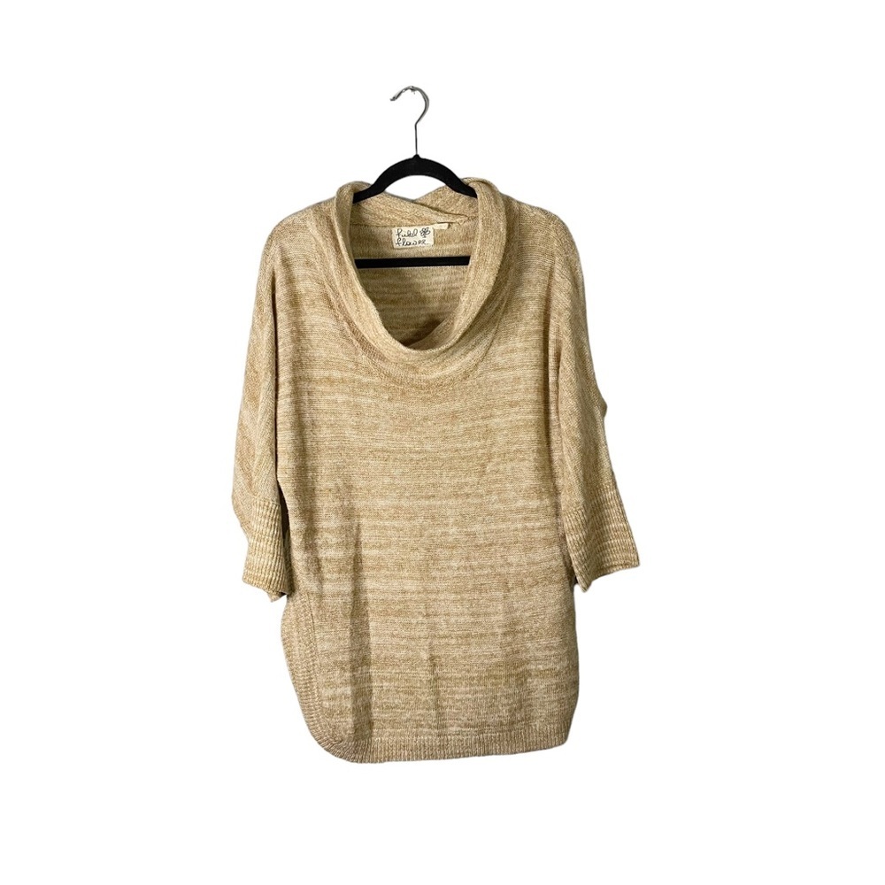 Anthropologie Field & Flower Scoop Neck Loose Fit Knit Sweater Size Small
